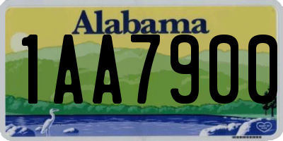 AL license plate 1AA7900