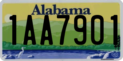AL license plate 1AA7901