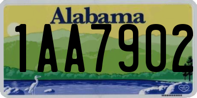 AL license plate 1AA7902