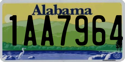 AL license plate 1AA7964