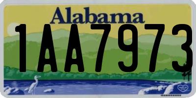 AL license plate 1AA7973