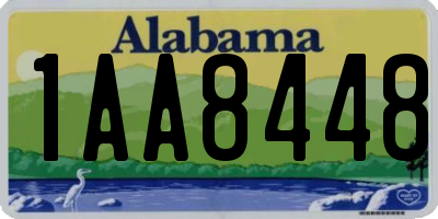 AL license plate 1AA8448