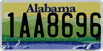 AL license plate 1AA8696
