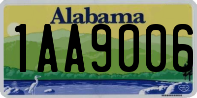 AL license plate 1AA9006