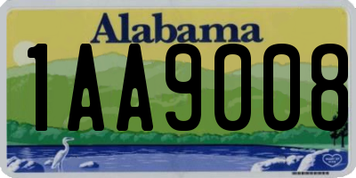 AL license plate 1AA9008