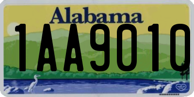 AL license plate 1AA9010