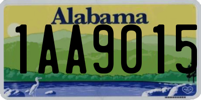 AL license plate 1AA9015