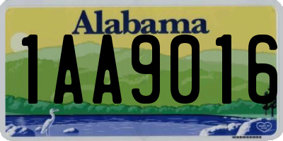 AL license plate 1AA9016