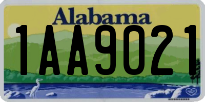 AL license plate 1AA9021