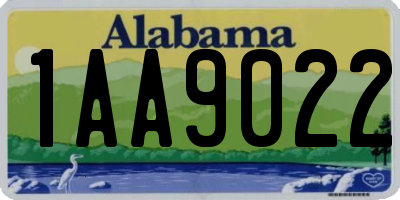 AL license plate 1AA9022