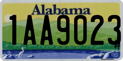 AL license plate 1AA9023