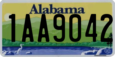 AL license plate 1AA9042