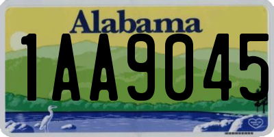 AL license plate 1AA9045