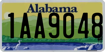 AL license plate 1AA9048