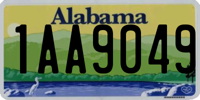 AL license plate 1AA9049