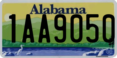 AL license plate 1AA9050