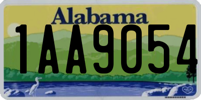 AL license plate 1AA9054