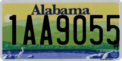 AL license plate 1AA9055