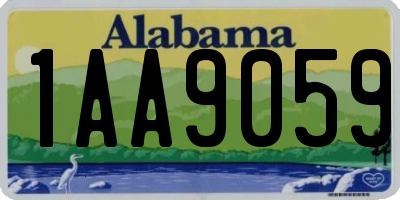 AL license plate 1AA9059