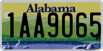 AL license plate 1AA9065