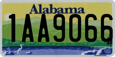 AL license plate 1AA9066