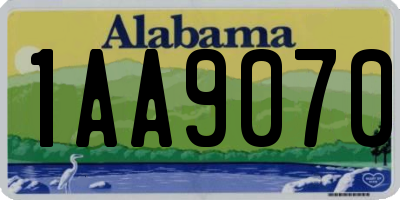 AL license plate 1AA9070