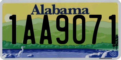 AL license plate 1AA9071