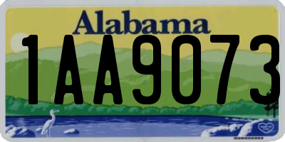 AL license plate 1AA9073