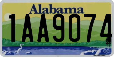 AL license plate 1AA9074