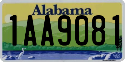 AL license plate 1AA9081