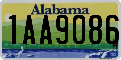 AL license plate 1AA9086