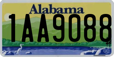 AL license plate 1AA9088