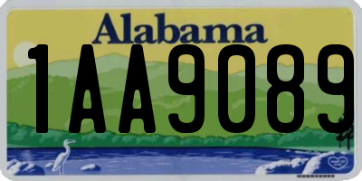 AL license plate 1AA9089