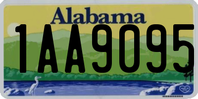 AL license plate 1AA9095