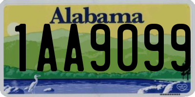 AL license plate 1AA9099