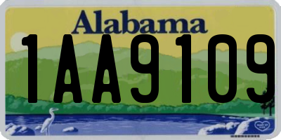 AL license plate 1AA9109