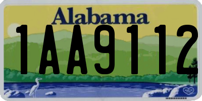 AL license plate 1AA9112