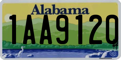 AL license plate 1AA9120