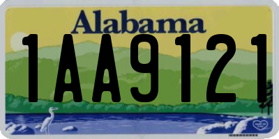 AL license plate 1AA9121