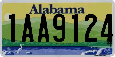 AL license plate 1AA9124