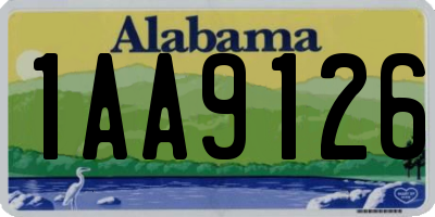 AL license plate 1AA9126