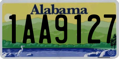 AL license plate 1AA9127