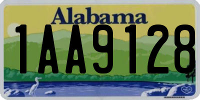 AL license plate 1AA9128