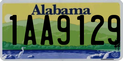 AL license plate 1AA9129