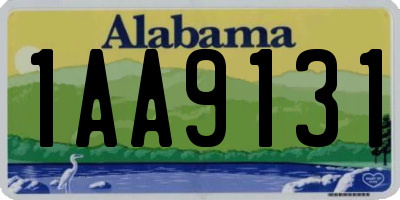 AL license plate 1AA9131