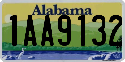 AL license plate 1AA9132