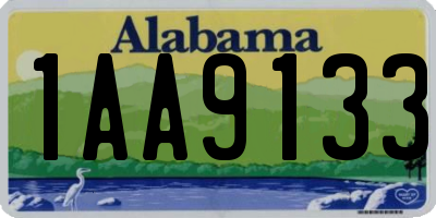 AL license plate 1AA9133