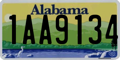 AL license plate 1AA9134