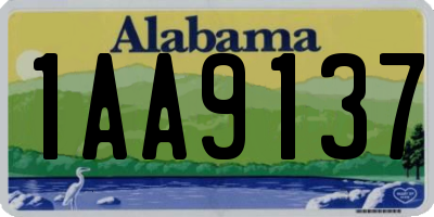 AL license plate 1AA9137