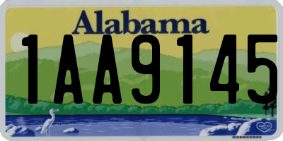 AL license plate 1AA9145